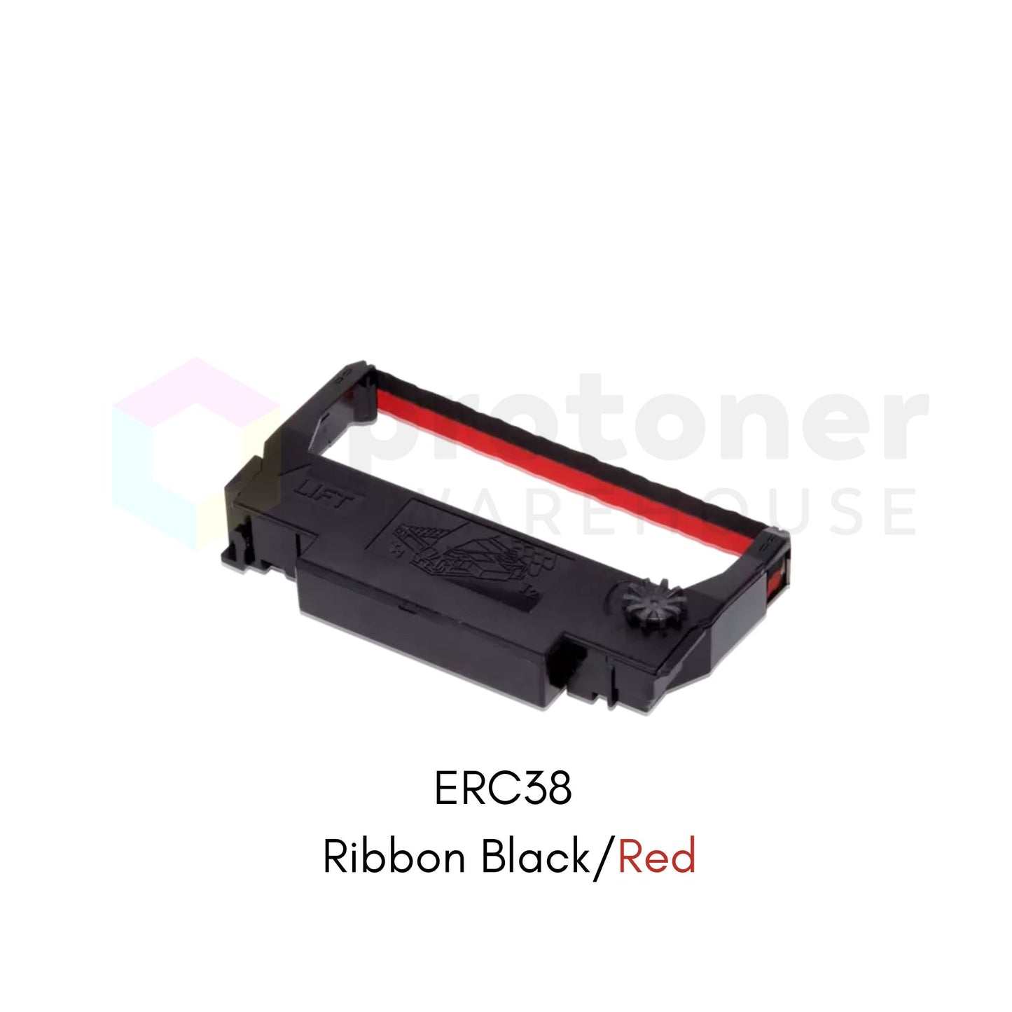 Compatible Epson ERC38 Black / Red Ribbon