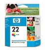 Genuine Hewlett Packard 9352AA (# 22) Ink Cartridge