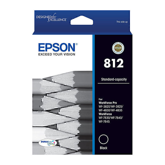 Epson 812 Genuine Ink Cartridge (4 Colours Available) - Standard Yield