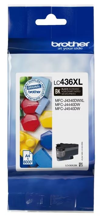Brother LC-436XL Genuine Ink Cartridge (4 Colours Available) - High Yield