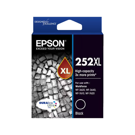 Genuine Epson E252XL Black Cartridge