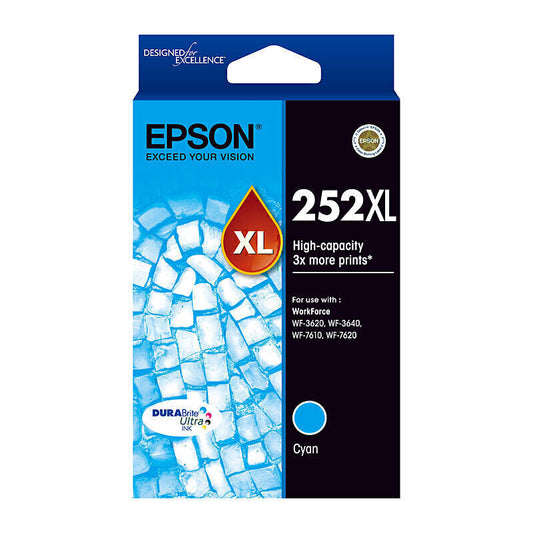 Genuine Epson E252XL Cyan Cartridge