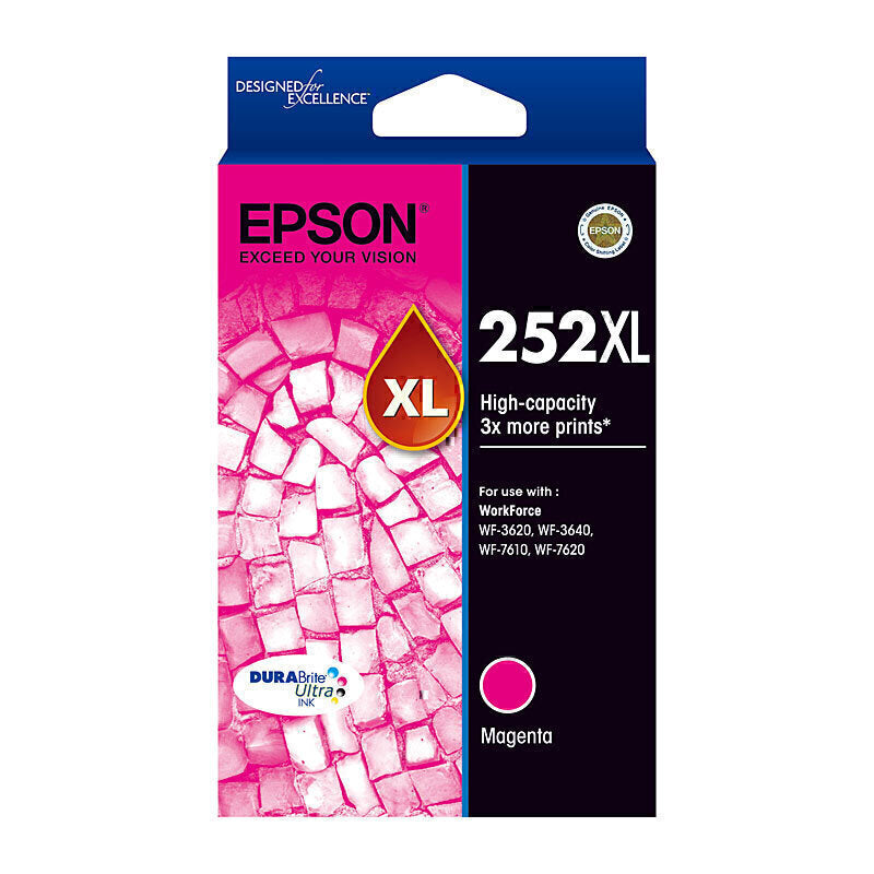 Genuine Epson E252XL Magenta Cartridge