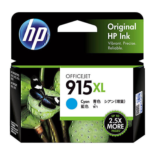 Genuine HP #915XL Cyan, HY 825pgs 3YM19AA