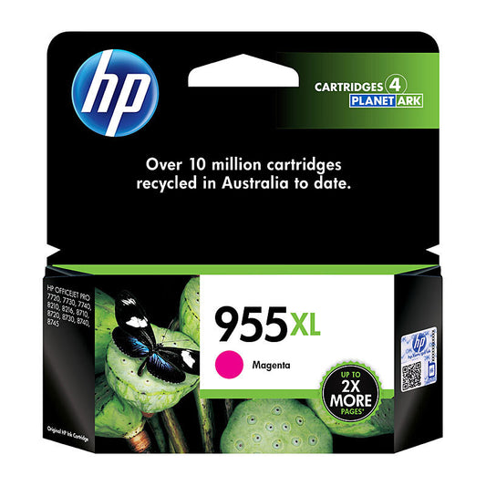 Genuine HP LOS66AA # 955XL Magenta Ink Cartridge