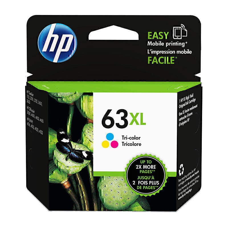 Genuine F6U63A # 63XL Color Ink Cartridge