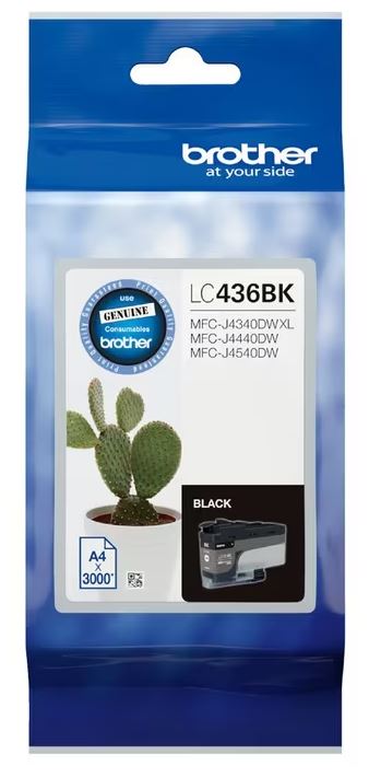 Brother LC-436 Genuine Ink Cartridge (4 Colours Available) - Standard Yield