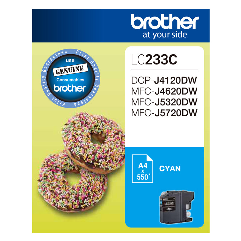 Genuine Brother LC233C Cyan