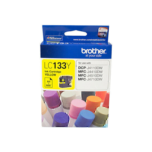 Genuine Brother LC133Y Yellow (High Yield) Ink Cartridge