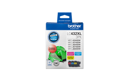 Brother LC432XL, LC-432XL Genuine Ink Cartridge (4 Colours Available) - High Yield