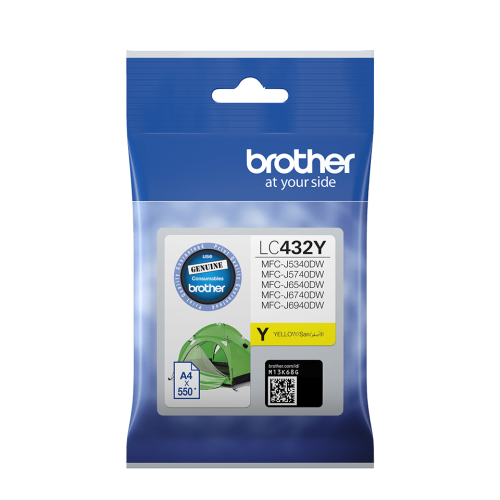 Brother LC432, LC-432 Genuine Ink Cartridge (4 Colours Available) - Standard Yield