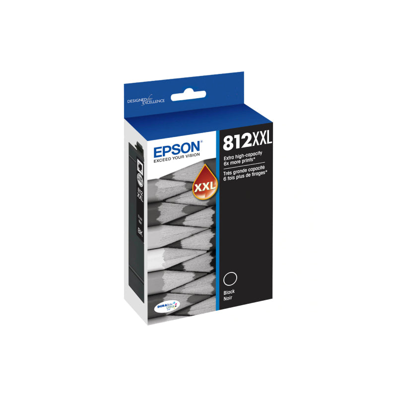 Epson 812XXL Genuine Ink Cartridge Black - Extra High Yield