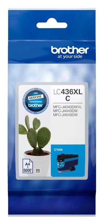 Brother LC-436XL Genuine Ink Cartridge (4 Colours Available) - High Yield